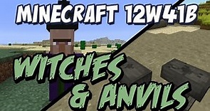 Minecraft Witches and Anvils! (Snapshot 12w41b )