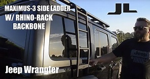Maximus 3 Side Ladder Install on Jeep JLU with RhinoRack Backbone