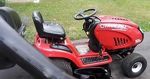 Troy-Bilt Super Bronco Automatic lawn tractor with cruise, 21hp Briggs V twin, 42 cut with bagger.