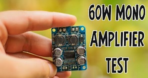 60W Mono Amplifier (TPA3118 ) module / board Test