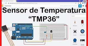✅ Sensor de temperatura TMP36 con Arduino (Simulación en TINKERCAD)