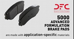 Dynamic Friction Company 5000 Advanced Brake Pads - Ceramic 1553-1044-00-Front Set