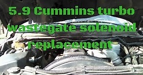 5.9 cummins turbo wastgate solenoid replacement