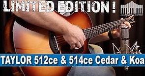 Taylor Guitars Fall Limited 514ce and 512ce 12-fret with Cedar and Koa | Full Guitar Review