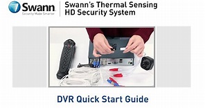 Swann DVK-4580 DVR Quick Start Guide - Thermal Sensing HD Security System DVR-4575