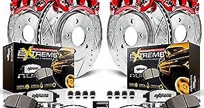 Power Stop KC1855-36 Front and Rear Z36 Truck and Tow Brake Kit (with Calipers)