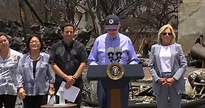 President Biden speaks from Maui