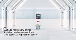 ABB ACS180 machinery drives | Reliable machine operations and essential application control