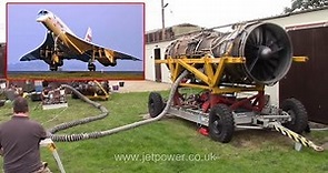 Concorde Olympus 593 LP crank test using Williams WR27 - JetPower.co.uk