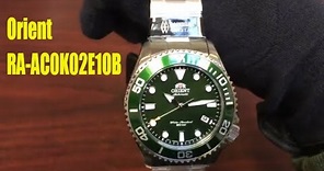Unboxing Orient Triton Diver s Automatic Sapphire Crystal Watch RA-AC0K02E10B