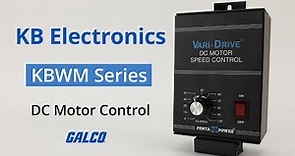 KB Electronics KBWM Series DC Motor Control