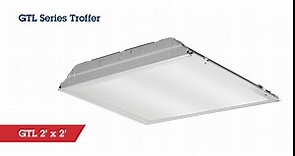 Lithonia Lighting 2GTL4 A12 120 LP840 4000K Contractor Select LED Lensed Troffer Light Without Battery, 2 x 4 , White