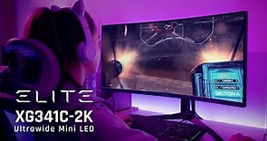 ViewSonic Gaming | ELITE XG341C-2K Mini LED Gaming Monitor - Lose yourself in the game.
