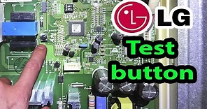 LG refrigerator test and reset button