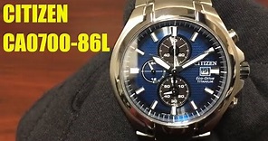 Citizen Eco-Drive Super Titanium Chronograph Watch CA0700-86L