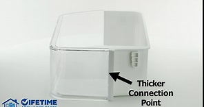 UPGRADED Lifetime Appliance DA97-12657A Door Shelf Basket Bin (LEFT) Compatible with Samsung Refrigerator