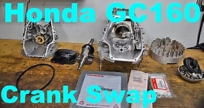 Honda GC160 Tear down/Rebuild Crank Swap