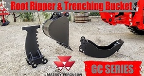 Root Ripper and 6 Trenching Bucket for Massey Ferguson CB65, CB75, BH.2720 and BH.3222 Backhoes