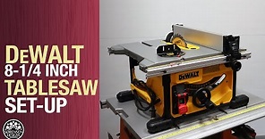 Dewalt 8-1/4 Inch Compact Table Saw DWE7485 Set-up & Review