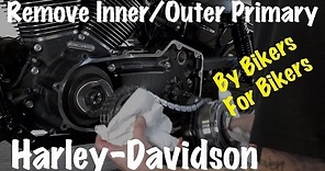 Harley Inner & Outer Primary Housing, Clutch, Compensator Sprocket, Chain Removal-DIY