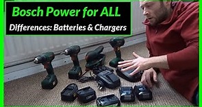 Bosch Power for All 18v Batteries & Chargers (Differences & Recommendations)