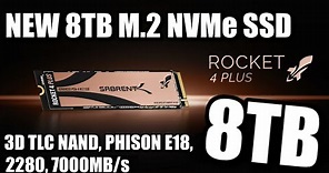 Sabrent 8TB Rocket 4 Plus 2280 TLC NAND SSD Revealed