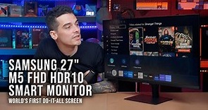 Samsung 27 M5 FHD HDR10 VA Smart Monitor / World s First do-it-all Screen