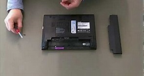 Toshiba NB500, NB520, NB550D Series: Memory Replacement
