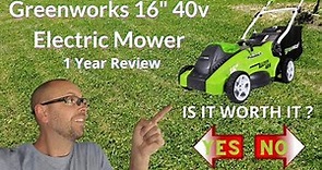 greenworks 16 inch 40v cordless lawn mower review