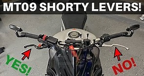 2019 Yamaha MT09 - Womet-Tech Evo Shorty Levers Install