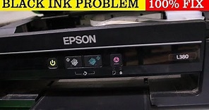 Epson Printer Black Ink Problem Fix 100%