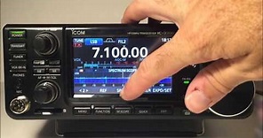 Icom IC-7300 HF/50mhz transceiver complete review demo