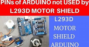 Pins not used by L293D motor shiled [CC]