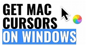 How to Get Mac OS Mouse Cursor Set for Windows PC (Download)