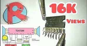 TDA7266 CIRCUIT DIAGRAM AMPLIFIER 200w+200w ,4 Ohms-8 Ohms:Best Electronics Project :Own version:DIY