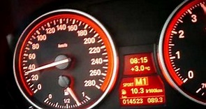 BMW 335i Cabrio (306 HP) 0-200 km/h full acceleration