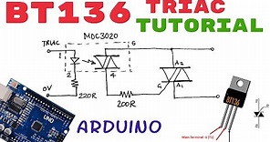 BT136 Triac Tutorial | How to use? | Pinout