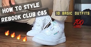How to Style Reebok Classic C85 ( My Top 10 Outfits )