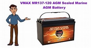 VMAX MR137-120 AGM Sealed Marine AGM Battery Review Explain With Doodly Whiteboard Animation