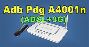 Movistar ADB P.DG A4001N HOME STATION ADSL Router Setup | ADSL+ 3G على ADB P.DG A4001N إعداد راوتر