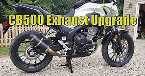 2019-2021 Honda CB500X Exhaust Upgrade - Leo Vince GP Corsa Evo