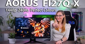 The Perfect All-Rounder - AORUS FI27Q-X Gaming Monitor Review (27 , 1440p, 240Hz, IPS, AdobeRGB)