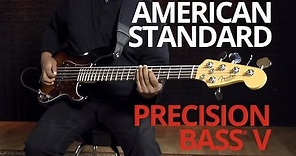 American Standard Precision Bass® V Demo | Fender