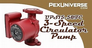 UPS15-58FC 3-Speed Circulator Pump w/ IFC, 1/25 HP, 115V