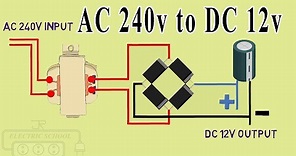 AC 240v to DC 12v converter