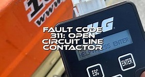 Fault Code 311: Open Circuit Line Contactor | JLG Electric Scissor Lift