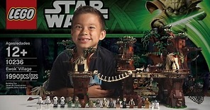 EWOK VILLAGE - LEGO Star Wars Set 10236 Time-lapse, Unboxing & Review