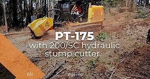 The FAE PT-175 tracked carrier: Cutting stumps in Idaho with a 200/SC head