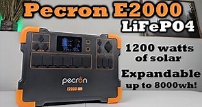 Pecron E2000 LFP - AFFORDABLE Portable Power!1200 Watts of Solar - 3500 Cycles! - Review Video