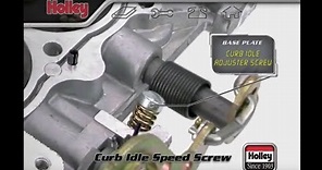 How To Set The Curb Idle Speed On Your Holley Carburetor
